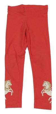 Červené legíny s jednorožci C&A