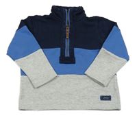 Tmaovmodro-modro-sivá mikina Joules