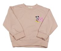 Světlerůžová lehká mikina s Minnie 