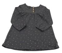 Tmavošedé vzorované teplákové šaty kiabi