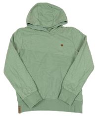 Zelená vzorovaná mikina s kapucí Yigga