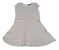 Světlemodro-červené vzorované bavlnené šaty Tom Tailor