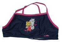 Tmavomodrá plavková lambáda s obrázkom