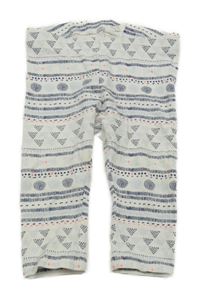 Bielo-modré vzorované legíny H&M