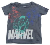 Tmavošedé tričko s Avengers Primark