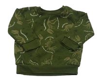 Khaki mikina s diny Primark