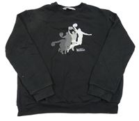 Čierna mikina s basketbalistou H&M