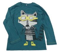 Zelené triko s mývalem M&S