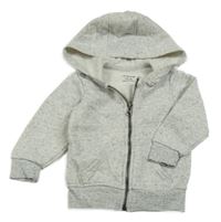 Sivá melírovaná prepínaci mikina s kapucňou Primark