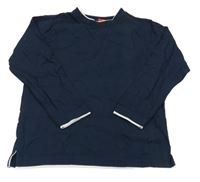 Tmavomodro-biele tričko