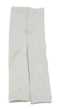 Biele punčocháčové zateplené legíny