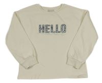 Smotanová mikina s nápisom Matalan