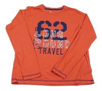 Červené triko s nápisy Pepperts