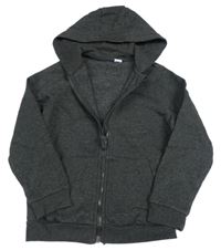 Tmavosivá prepínaci mikina s kapucí zn.tu