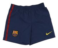 Tmavomodro-červené sportovní kraťasy s logem - F.C.B Nike