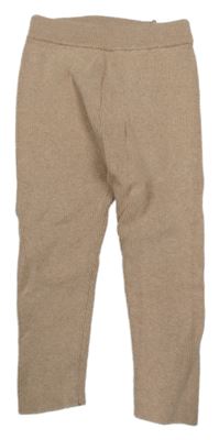 Světlerůžové pletené legíny H&M