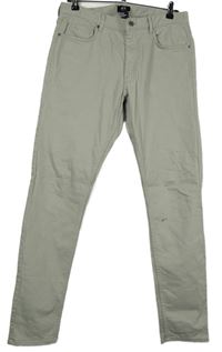 Pánske béžové skinny rifle H&M vel. 33