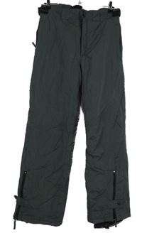 Pánské tmavošedé šusťákové oteplovačky 