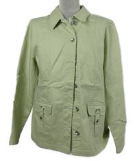 Dámska svetlozelená rilflová bunda Damart