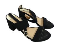 Dámské černé semišové sandály na podpatku Dorothy Perkins vel. 36