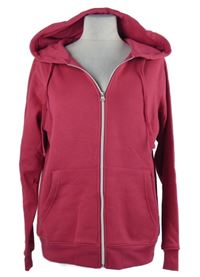 Dámská tmavorůžová propínací mikina s kapucí Primark