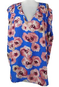 Dámská modro-růžová květovaná halenka Norah 