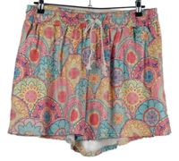 Dámské barevné vzorované sukňové kraťasy Shein 