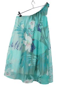 Dámská světlemodrá květovaná šifonová tunika Be Beau 