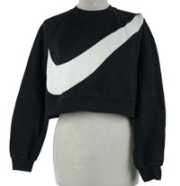 Dámská černá crop mikina s logem Nike 