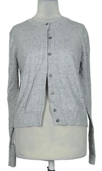 Dámsky sivý melírovaný prepínaci sveter H&M