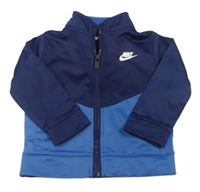 Tmavomodro-modrá športová prepínaci mikina s logom Nike