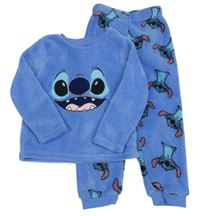 Modré chlpaté pyžama so Stichem Disney