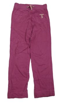 Fuchsiové tepláky s vreckami Vertbaudet