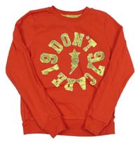 Červená mikina s nápisom Vingino