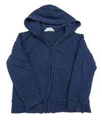 Tmavomodrá prepínaci mikina s kapucňou H&M