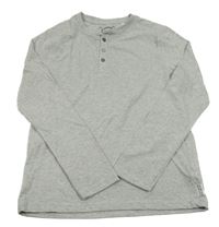 Svetlosivé tričko s gombíky C&A