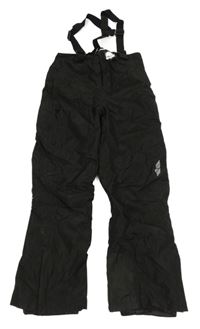 Nové - Černé šusťákové oteplovačky s kšandami Crivit