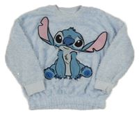 Svetlomodrá chlpatá mikina so Stichem Disney