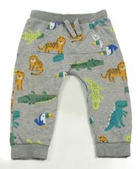 Sivé tepláky so zvieratkami F&F