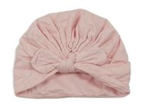 Růžová bavlněná čepice se třpytkami LC WAIKIKI