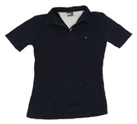 Tmavomodré polo tričko Tommy Hilfiger