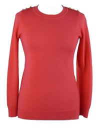 Dámský růžový svetr s knoflíky Atmosphere