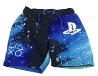 Černo-modré plážové kraťasy - PlayStation