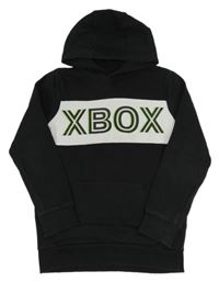 Černo-bílá mikina X-box s kapucí 