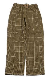 Hnědé kostkované kalhoty H&M