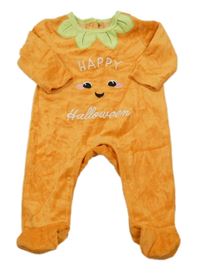 Oranžový sametový overal - dýně 