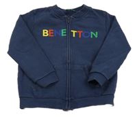 Tmavomodrá prepínaci mikina Benetton