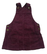 Vínové menšestrové na traké šaty Next