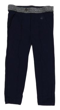 Tmavomodré tregíny s trblietavým pasom Esprit