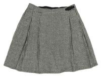 Čierno-biela kockovaná sukňa F&F